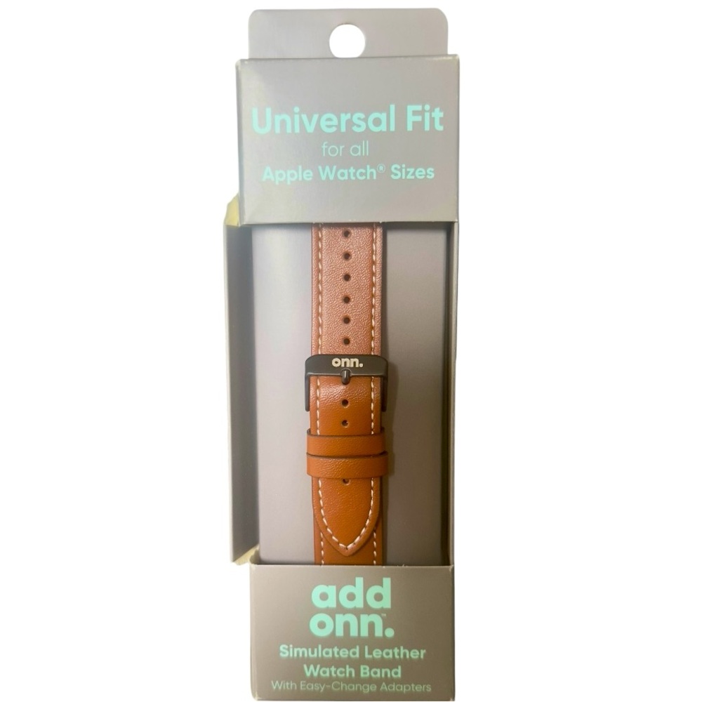 ONN Women’s Brown Leather Universal Smart Watch Band NWT
